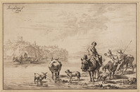TvB G 6160
<br/>
Vrouw op muilezel
<br/>
<em>Körnlein, Johannes (1719/21-1772)</em>